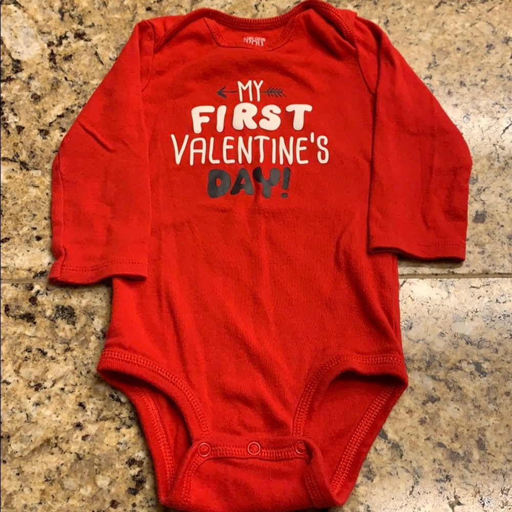 Baby’s My First Valentines Day onesie